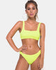 Afbeelding van Shani Bikinitop in 80s Crinkle Sour Lime