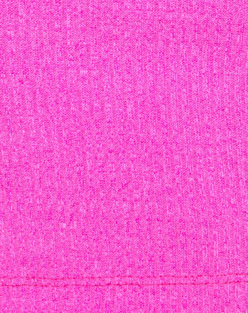 Afbeelding van Sharma Crop Top in Knit Crink Hot Pink