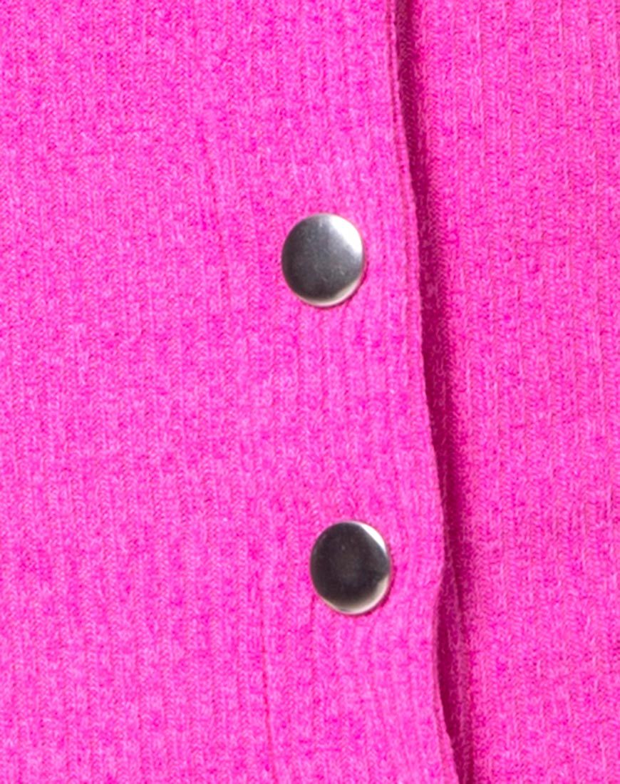 Afbeelding van Shay Bodycon Jurk in Knit Crink Hot Pink