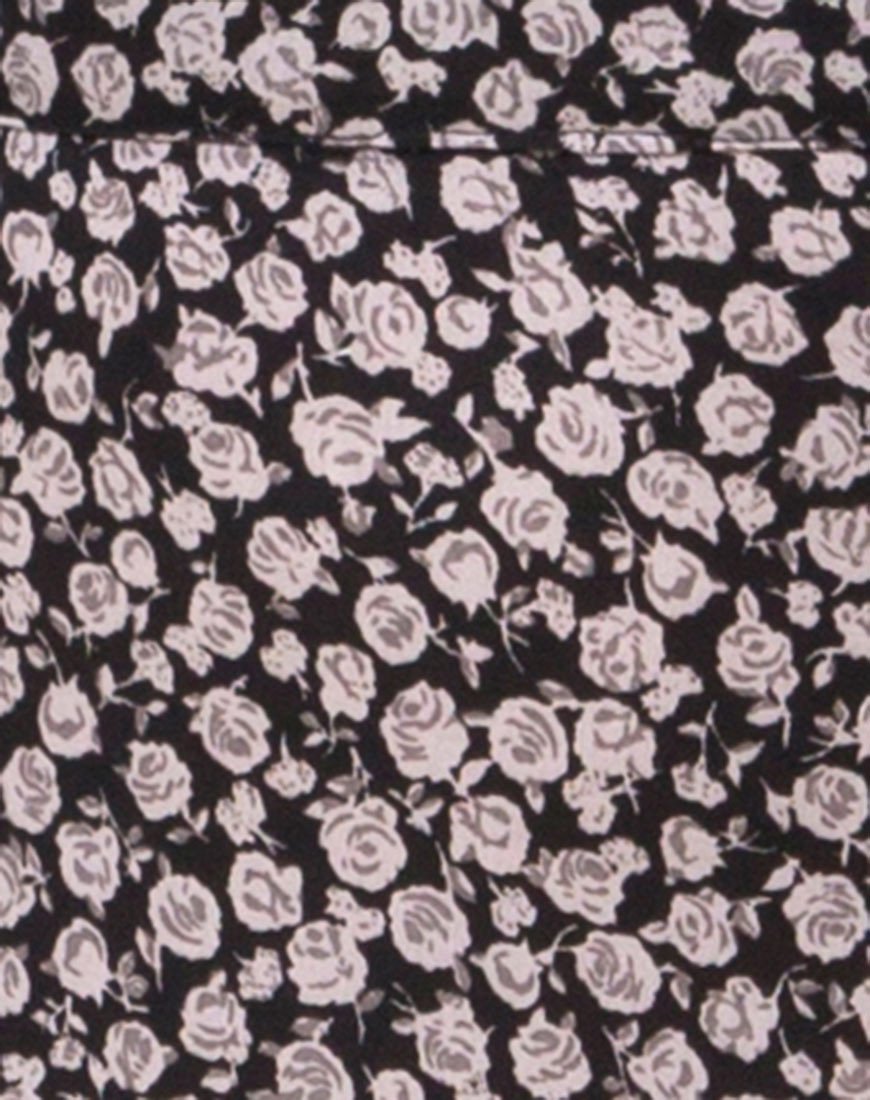 Afbeelding van Shayk Maxi rok in Ditsy Rose Zwart