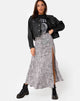 Afbeelding van Shayk Midi rok in Leo Spot zwart-wit