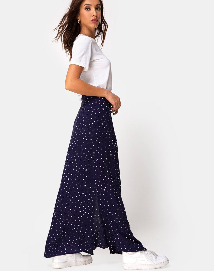 Shayk Maxi rok in Starstruck Navy