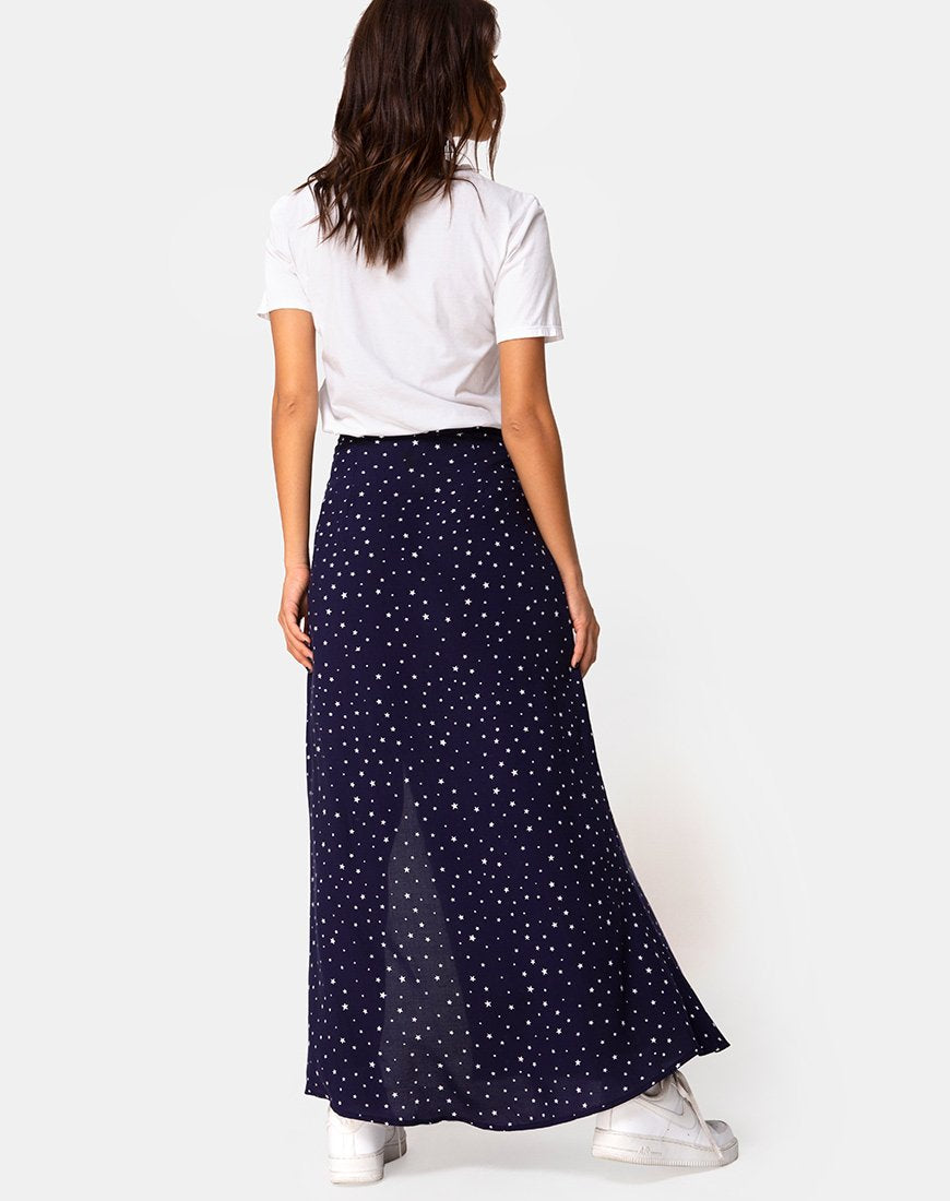Afbeelding van Shayk Maxi rok in Starstruck Navy