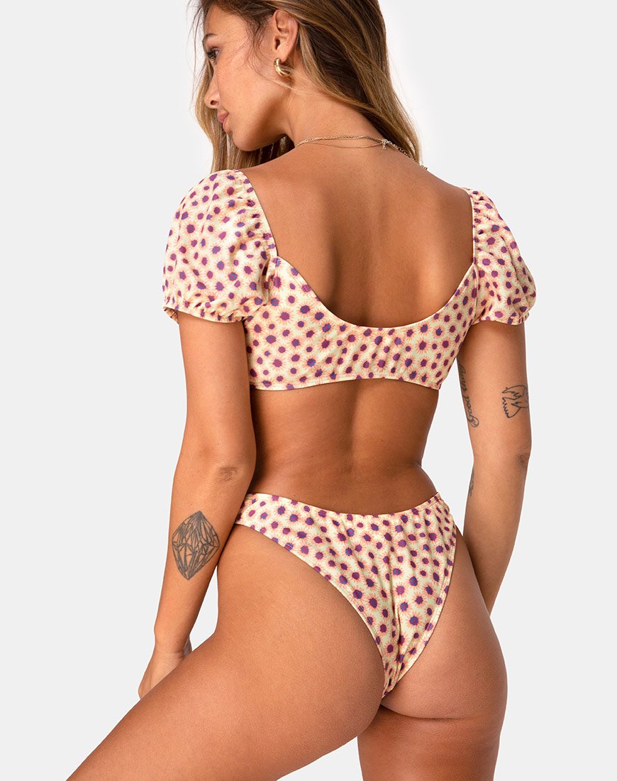 Afbeelding van Shella Bikinitop in Ditsy Floral Geel