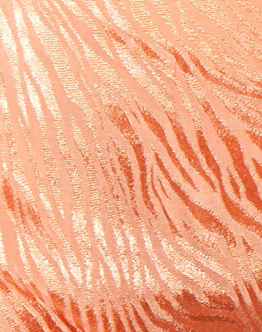 Afbeelding van Raemzi Top in Satijn Zebra Cantaloupe