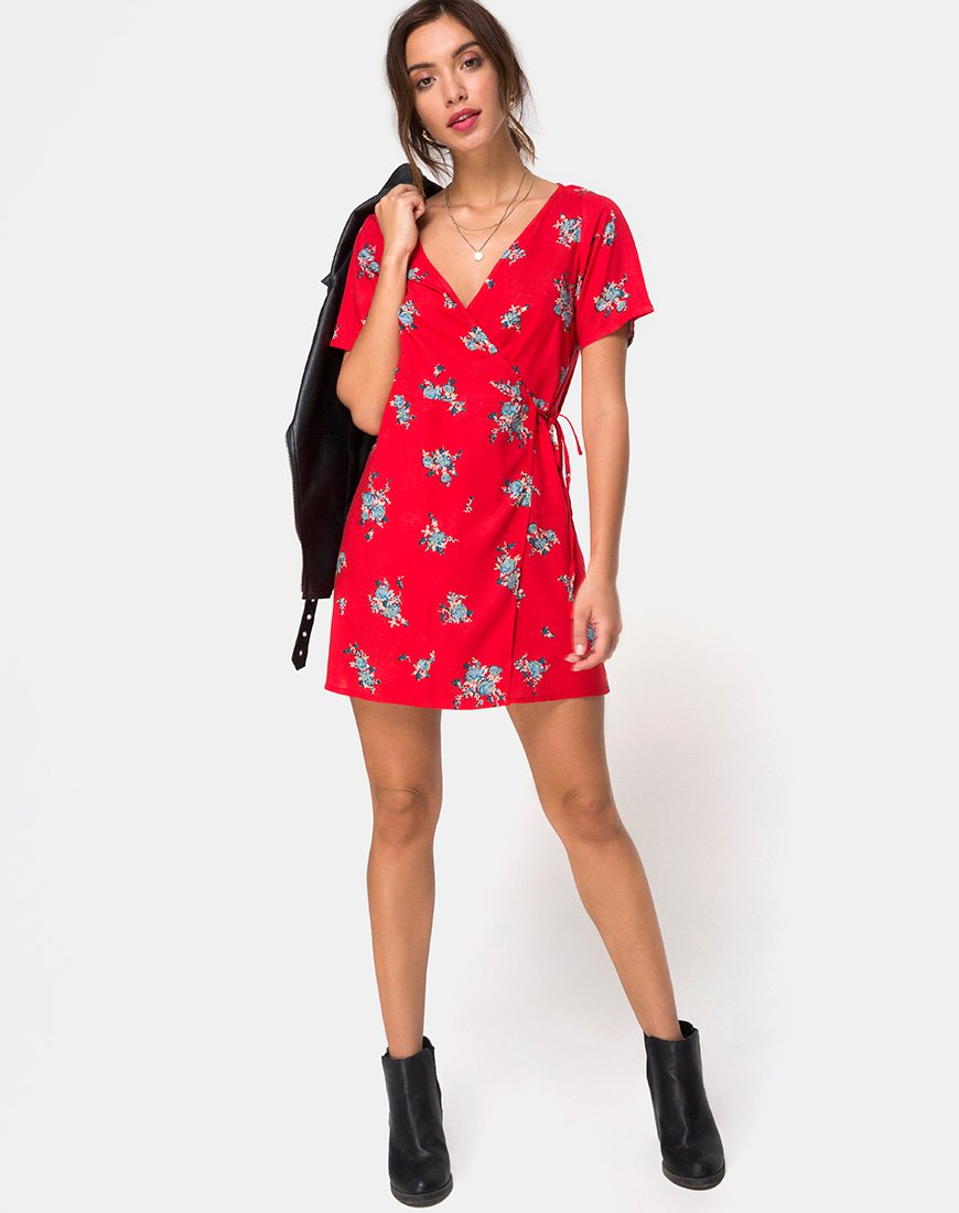 Afbeelding van Slava Jurk in Soi Rose Rood