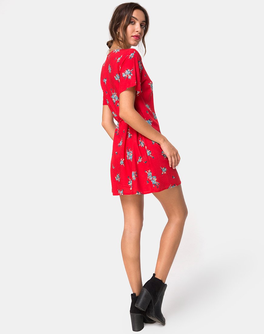 Afbeelding van Slava Jurk in Soi Rose Rood