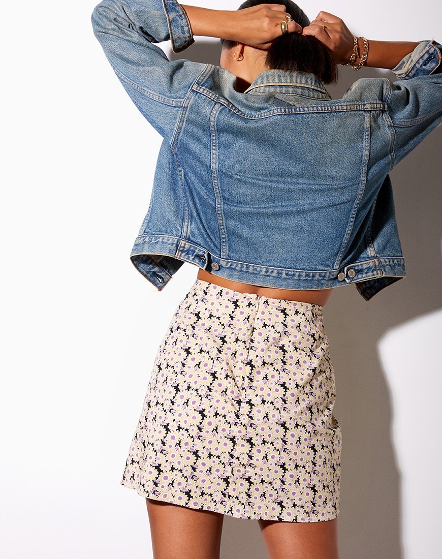 Afbeelding van Sheny minirok in Daisy Day Cream