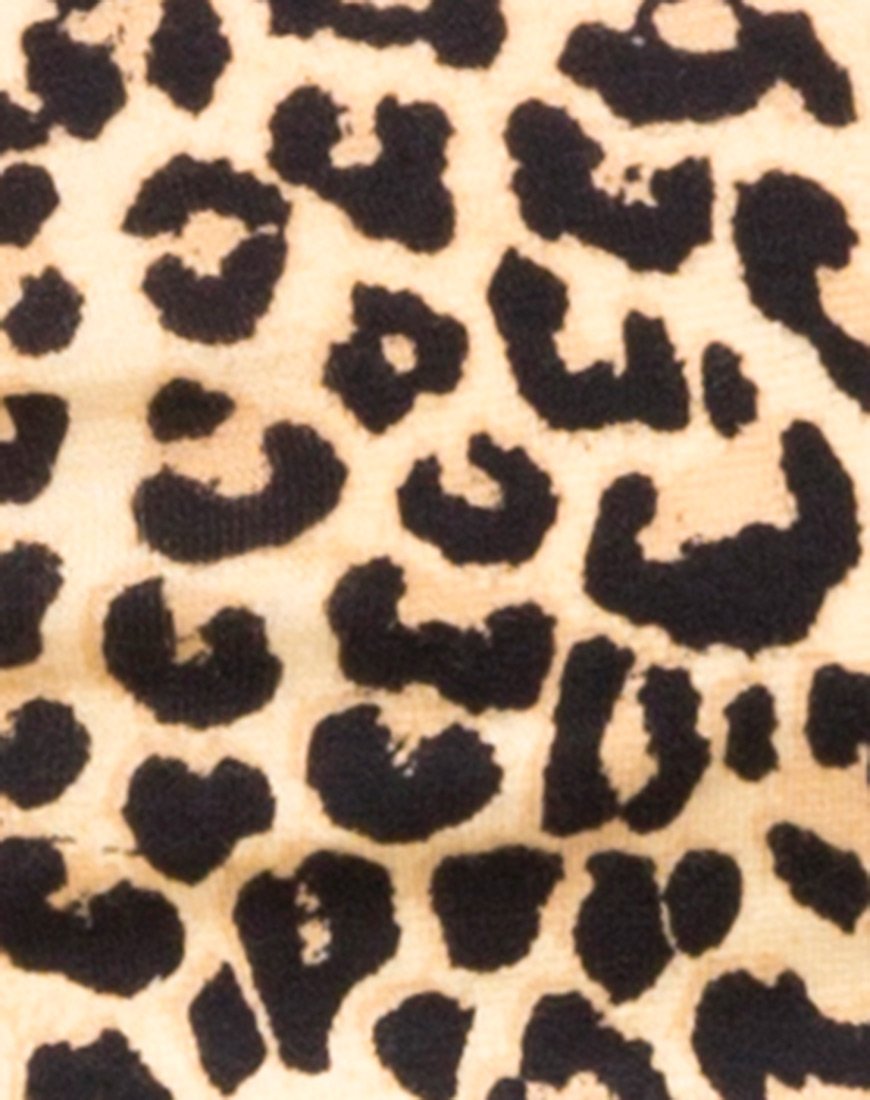 Afbeelding van Shim Cutout Crop Top in Rar Leopard
