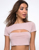 Afbeelding van Shim uitgesneden top in Nude