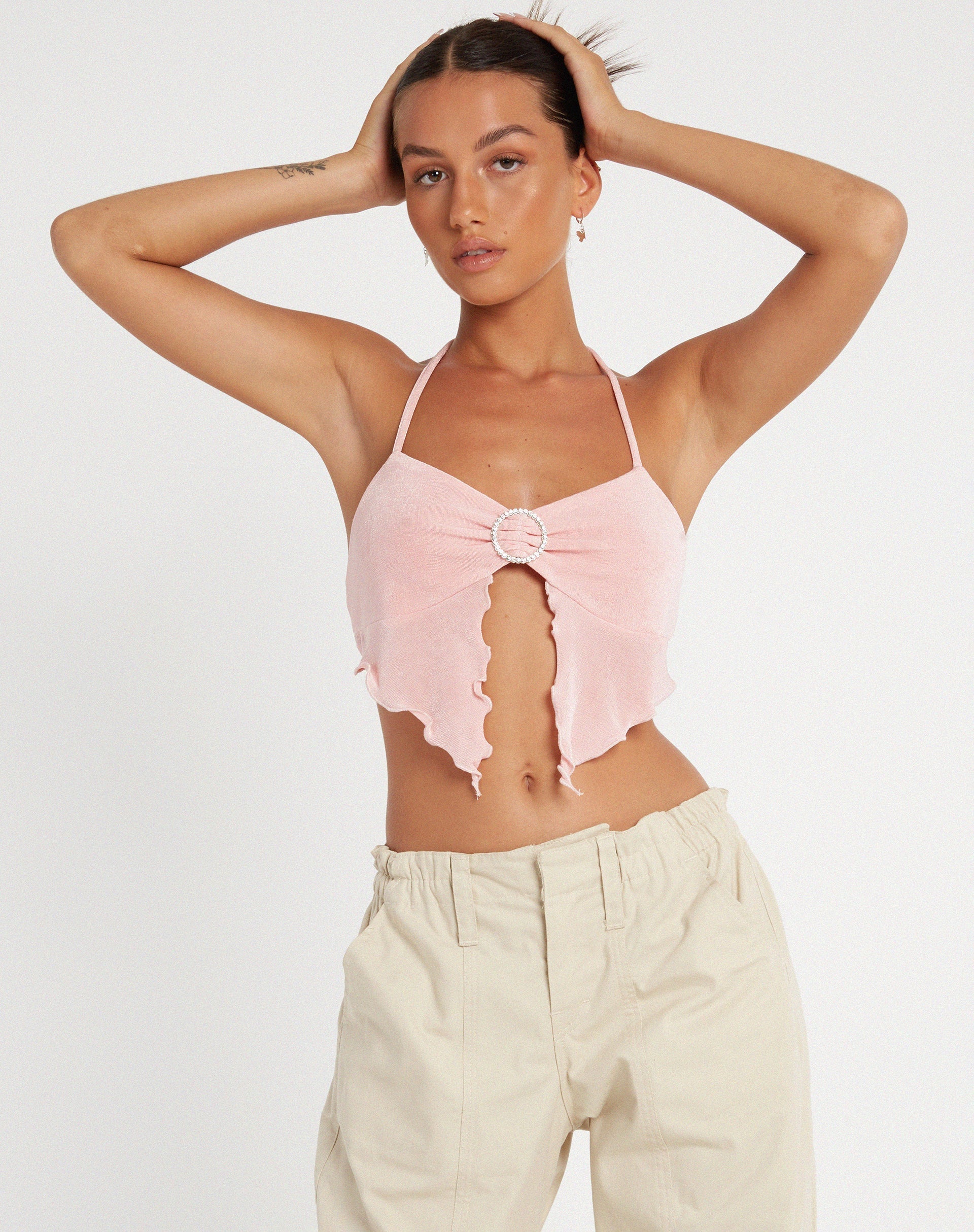 Afbeelding van Shima Top in crêpe babyroze
