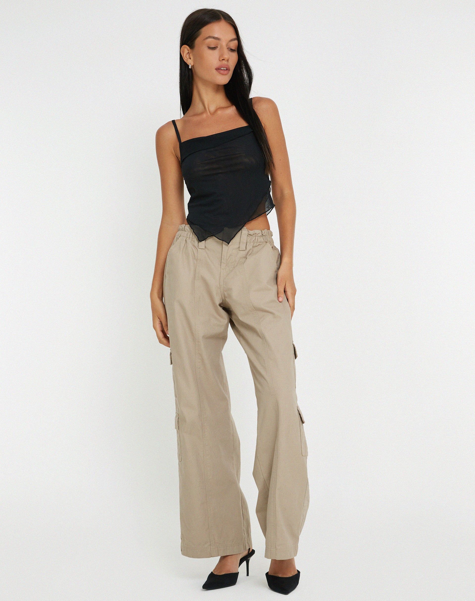 Afbeelding van Shindu Top in Mesh Zwart