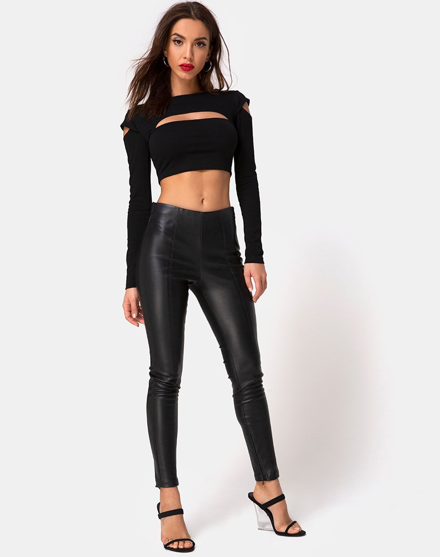 Afbeelding van Shink Crop Top in Zwart