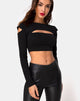 Afbeelding van Shink Crop Top in Zwart