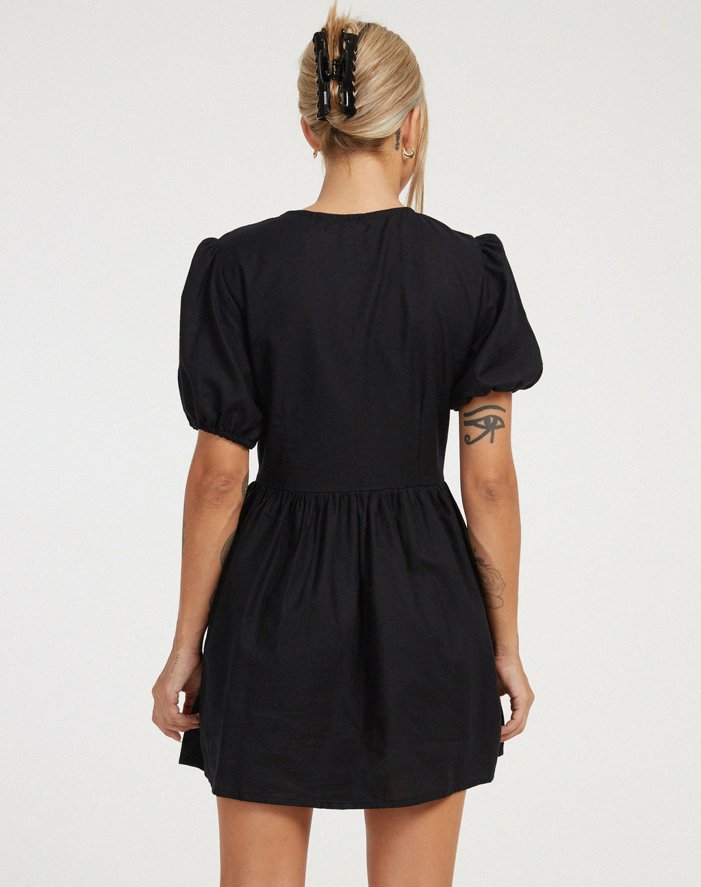 Shirley Mini Jurk in Zwart
