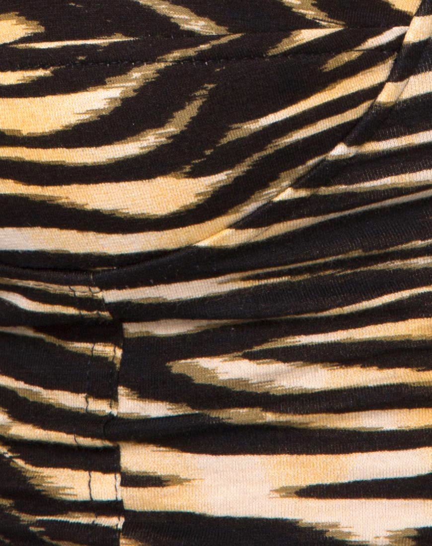 Afbeelding van Shistra Cropped Top in Zips Zebra Bruin