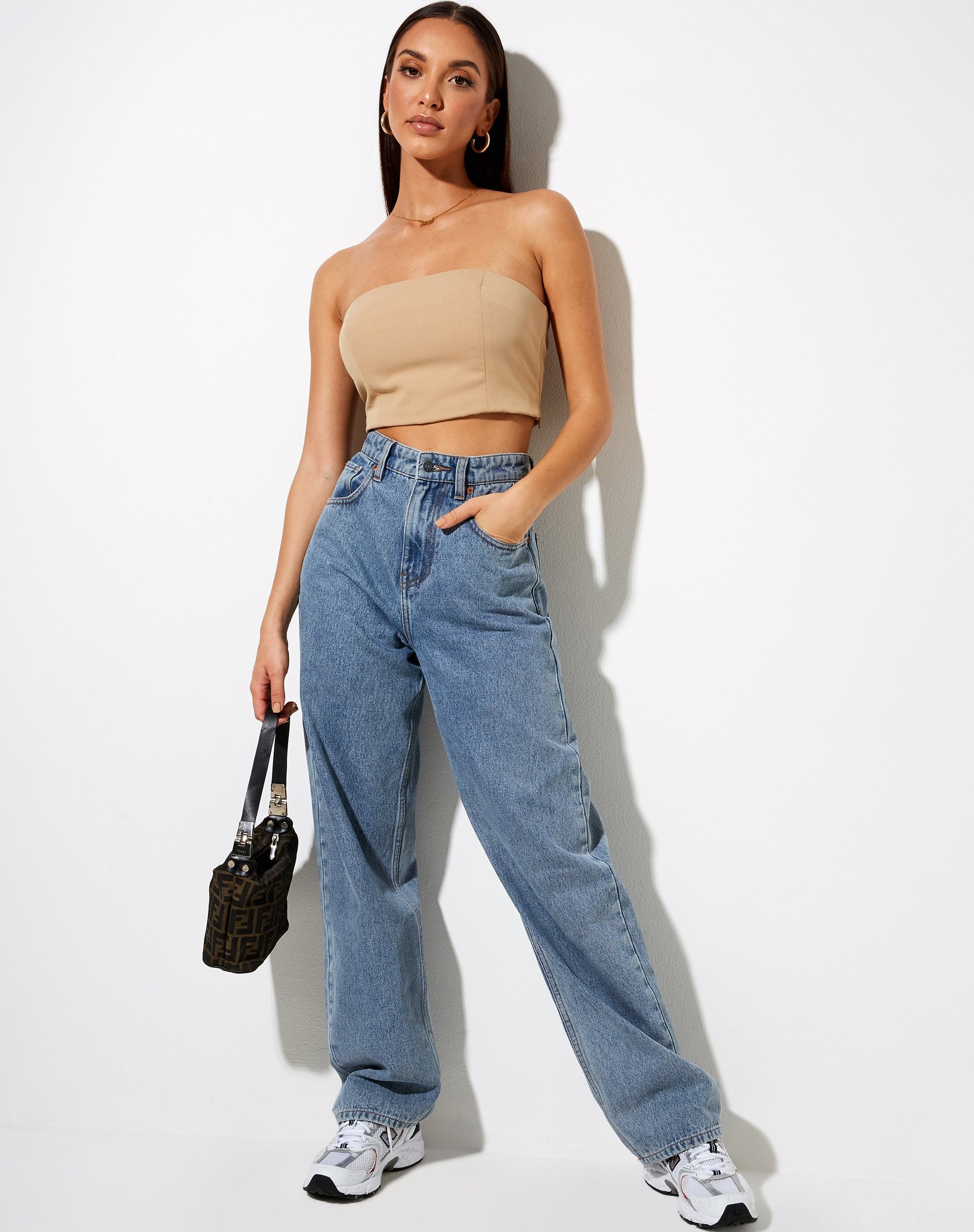 Afbeelding van Shoki Bandeau Top in Amandel