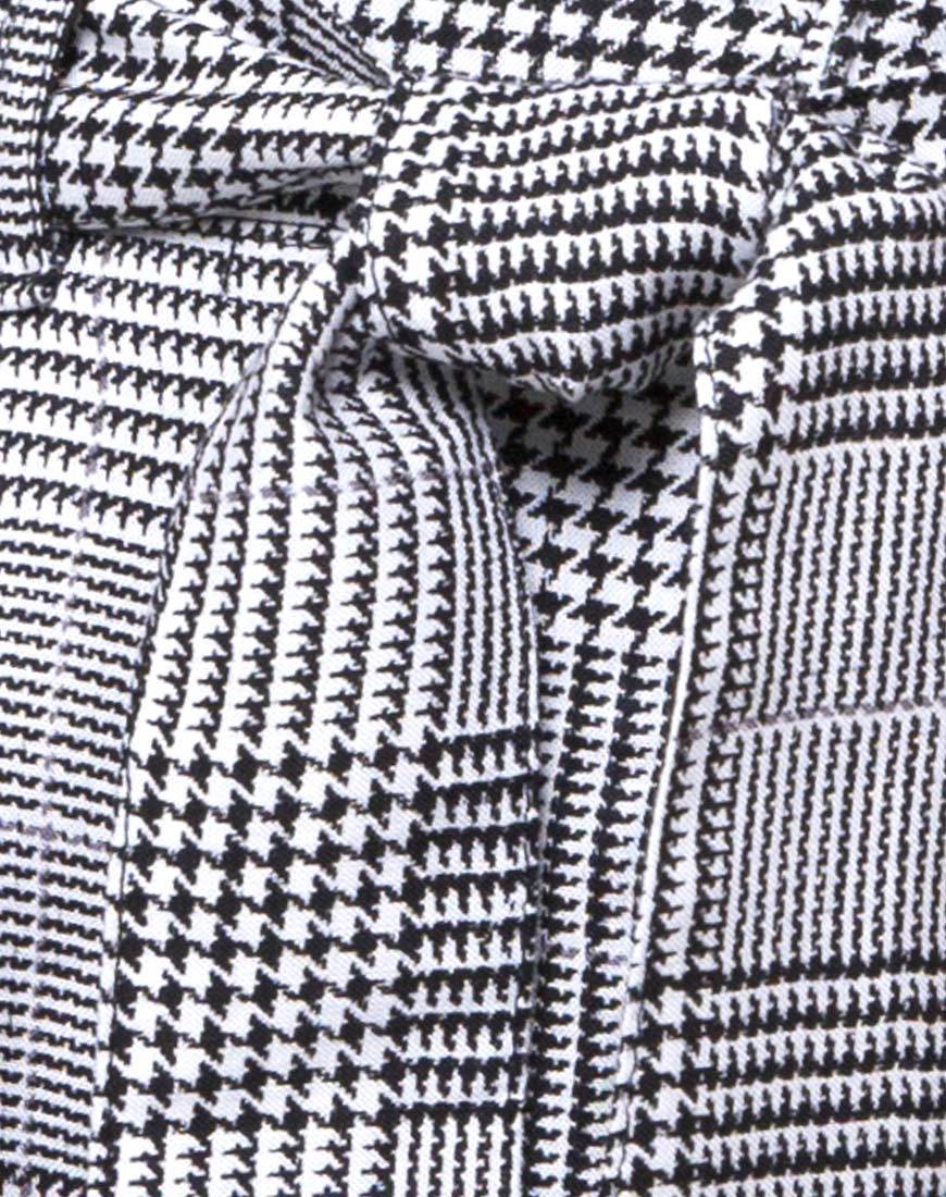 Afbeelding van Melange High Waist Short in Grijs Charles Check