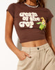 Afbeelding van Tinsi Crop Top in Diep Mahonie Cream Of The Crop
