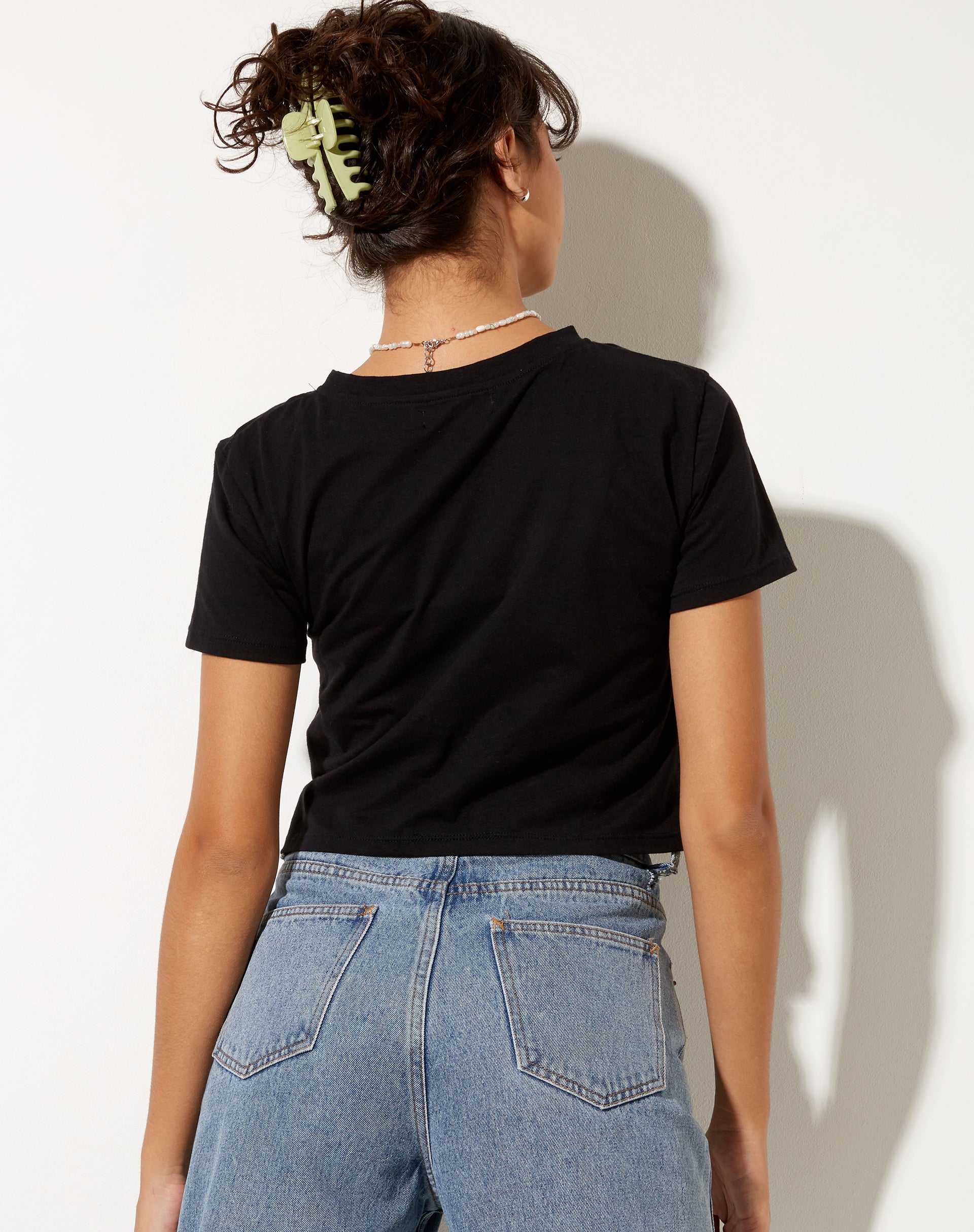 Afbeelding van Shrunk T-shirt in zwart Ik heb ruimte nodig