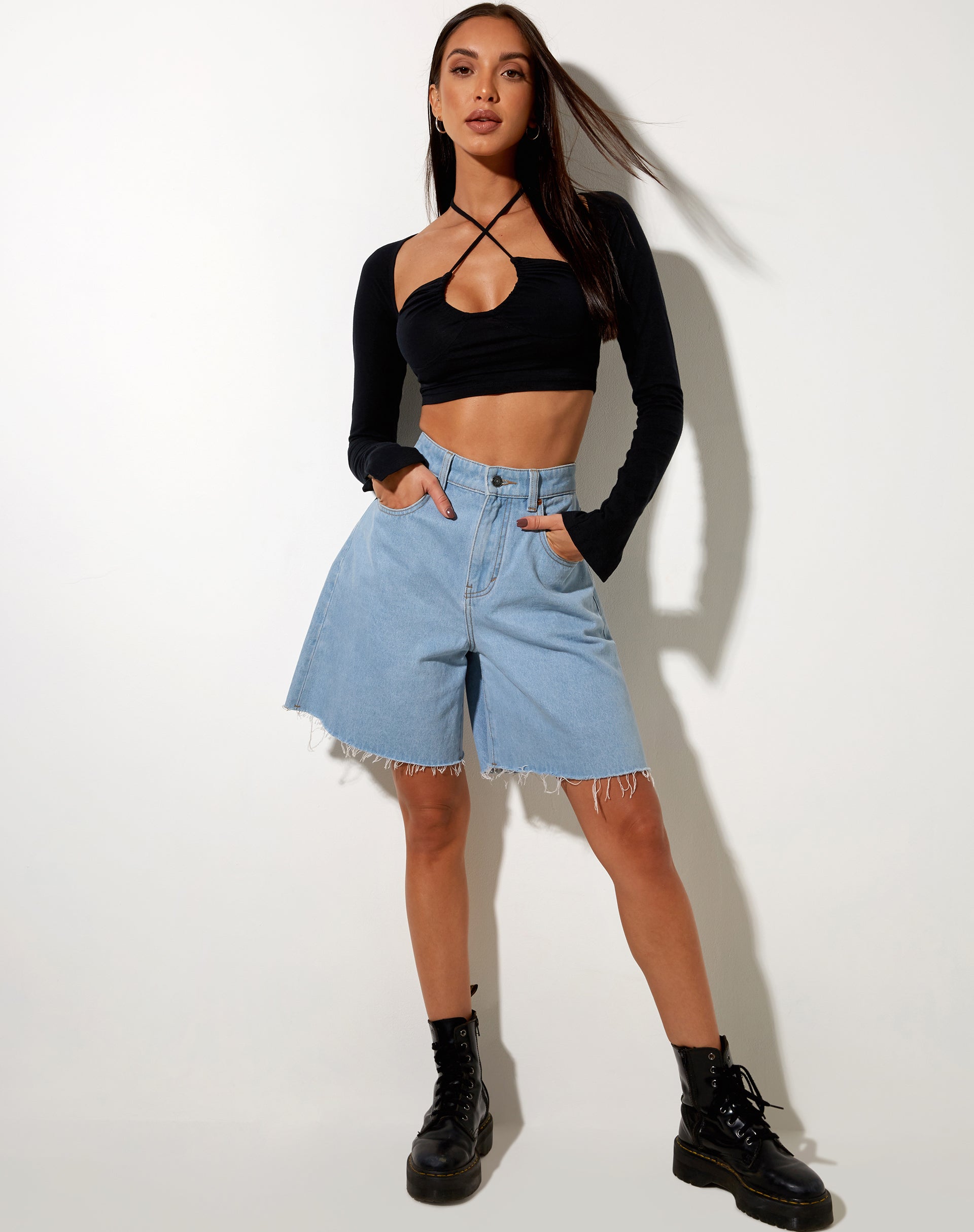 Afbeelding van Sira Crop Top in Zwart