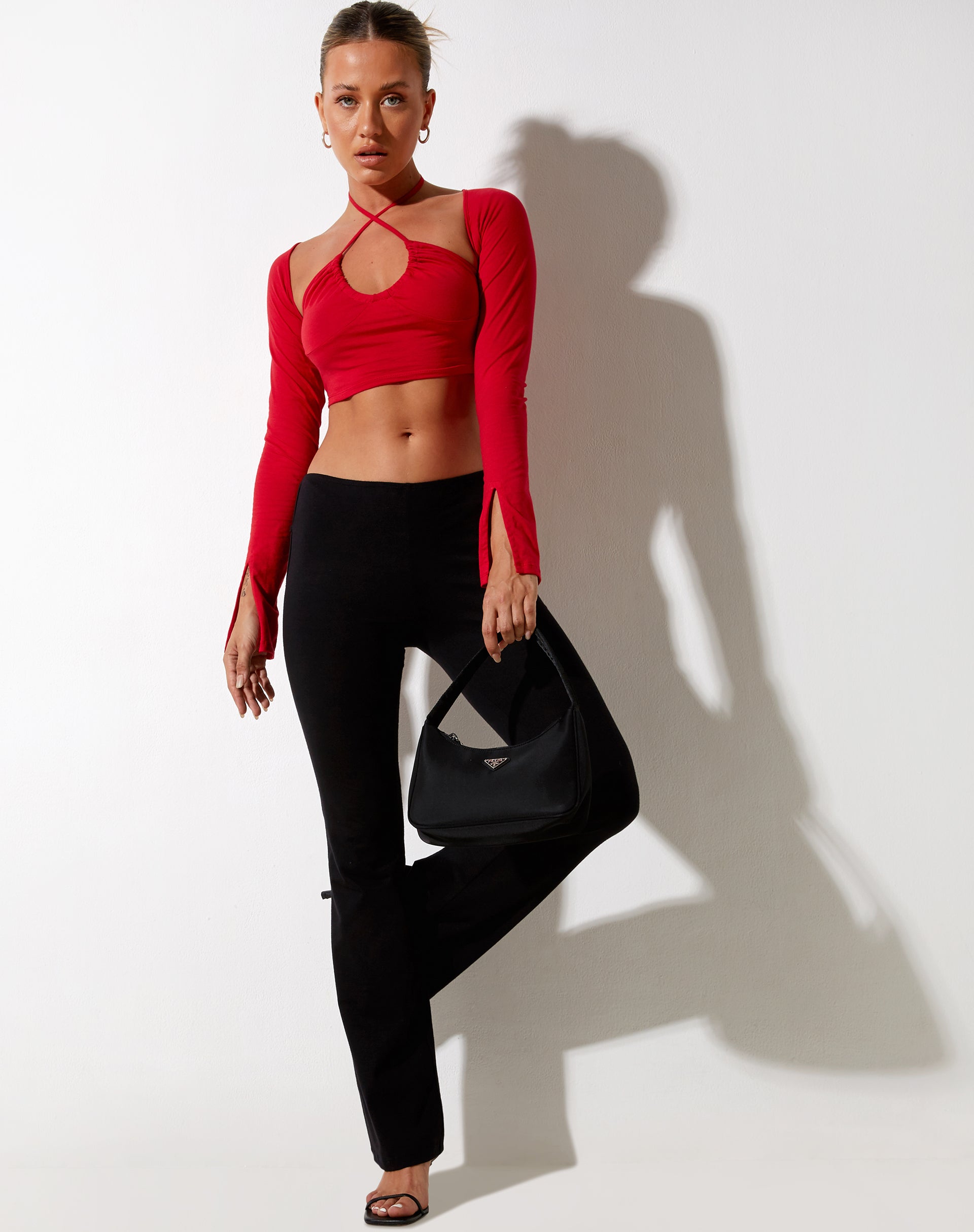 Afbeelding van Sira Crop Top in Racing Red