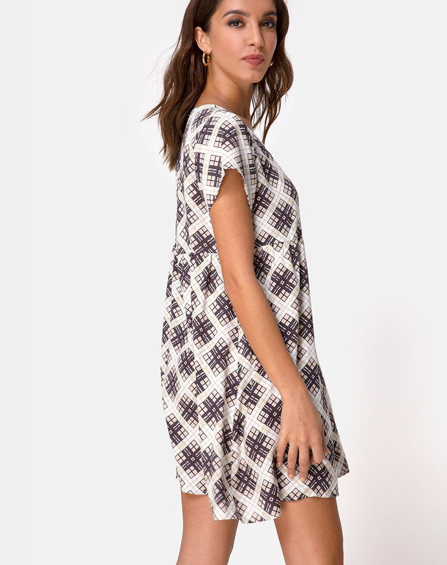 Skibbie Babydoll Jurk in Kate Ruit