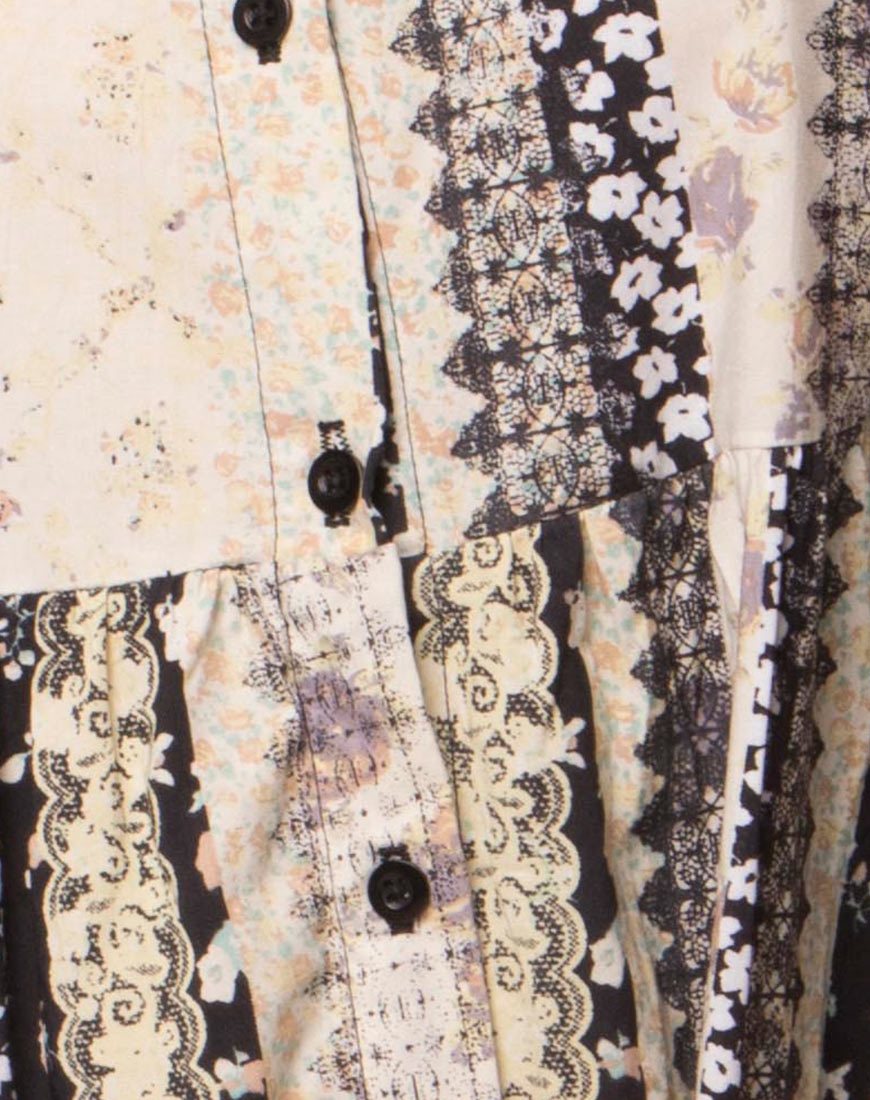 Afbeelding van Skibbie Babydoll Jurk in Grunge Kant
