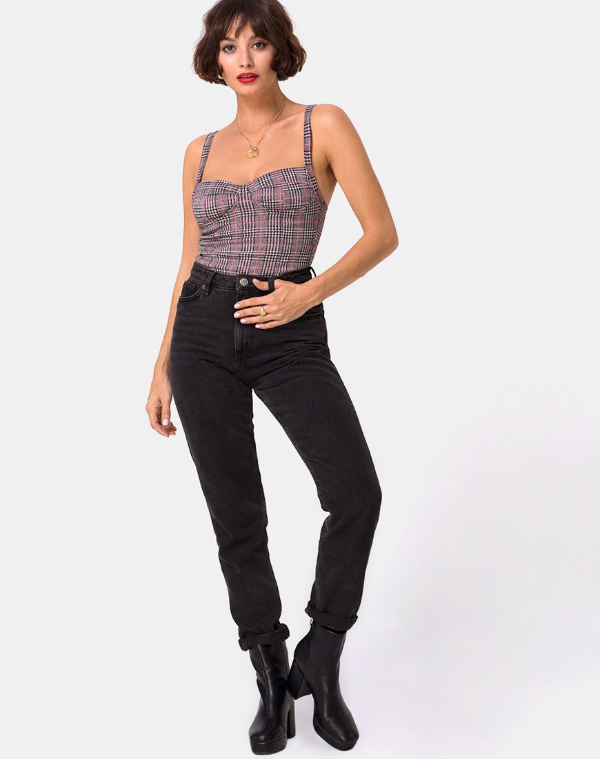 Afbeelding van Soares Bodice in Charles Check Blush