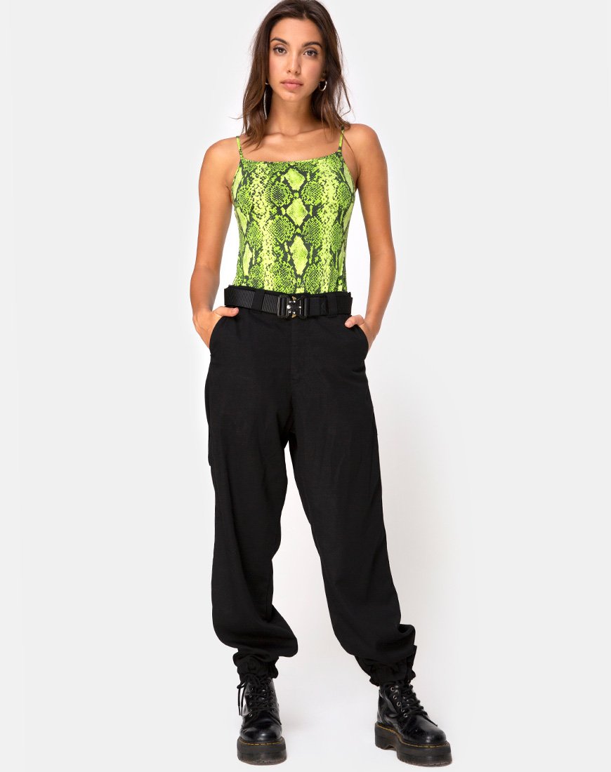 Afbeelding van Sol Bodice in Snake Lime