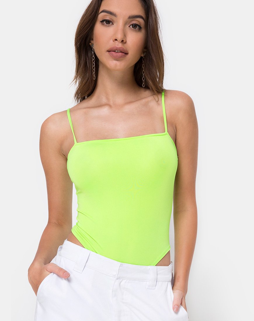 Sol Bodice in Fluogroen