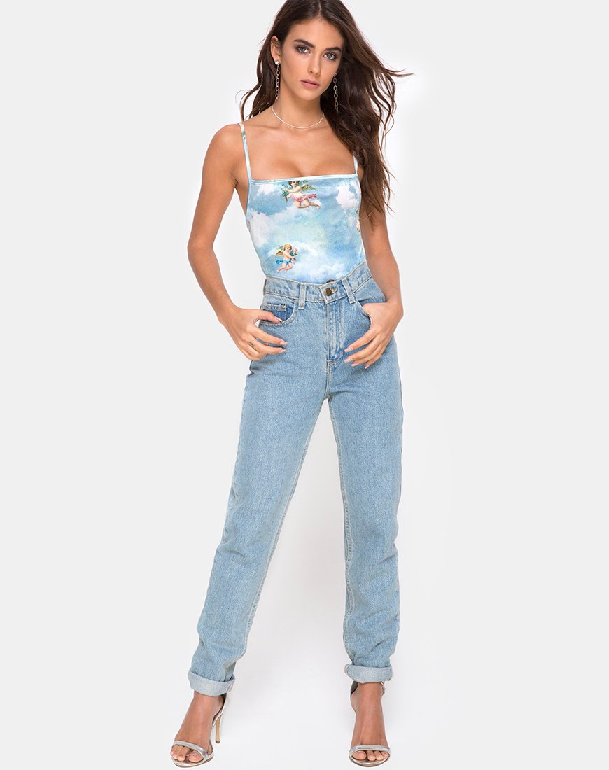 Afbeelding van Sol Bodice in Angel Velvet Blue