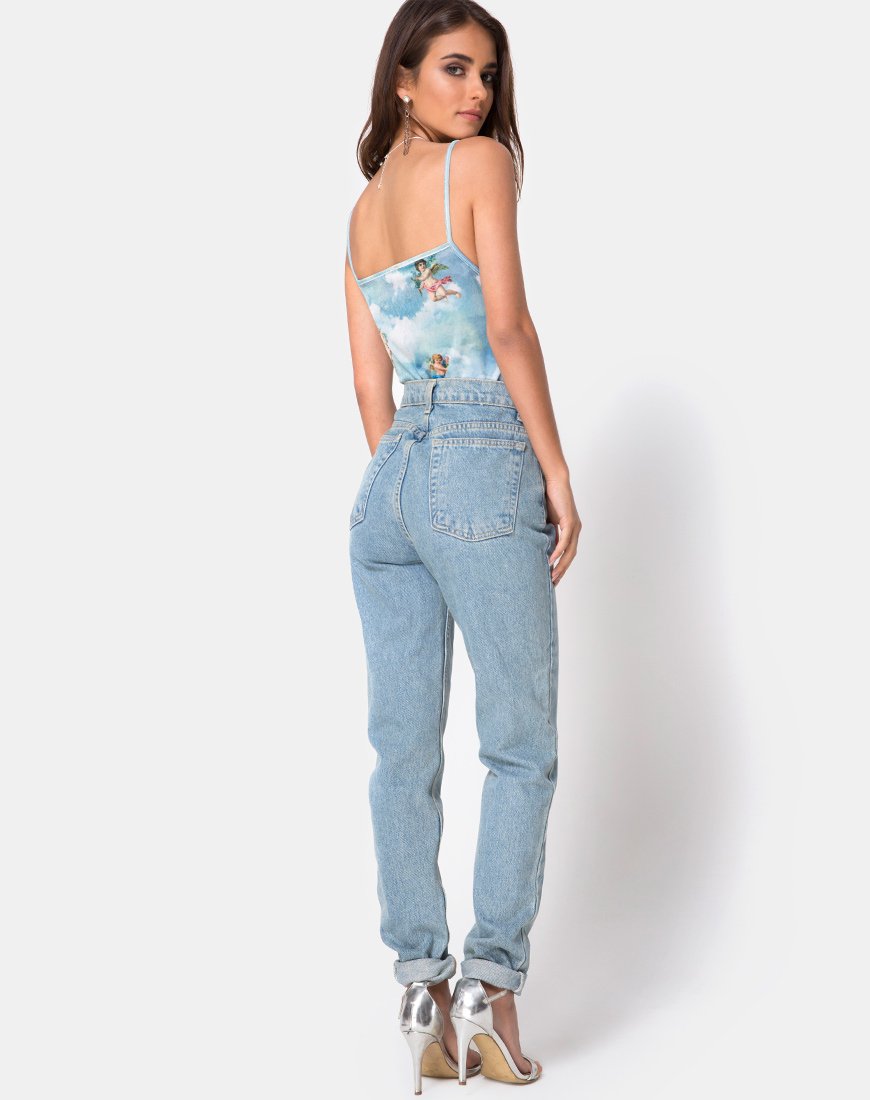 Afbeelding van Sol Bodice in Angel Velvet Blue