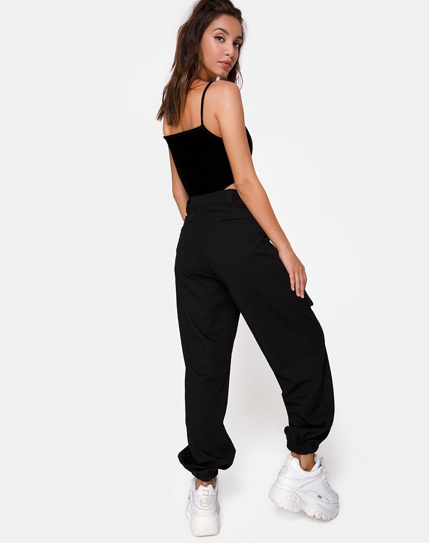 Afbeelding van Solemo Bodice in zwart met Angel Diamante Hot Fix