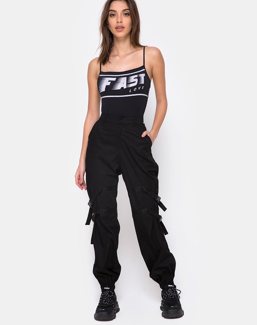 Afbeelding van Solemo Bodice in Zwart Fast Love