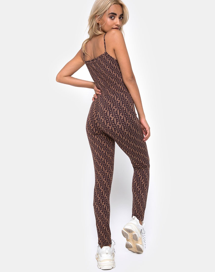 Solita Unitard in Chinese Maan