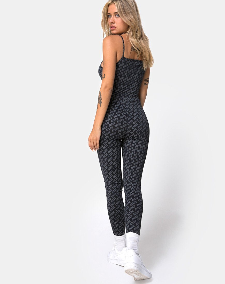 Solita Unitard in Diagonaal Disco Zilver