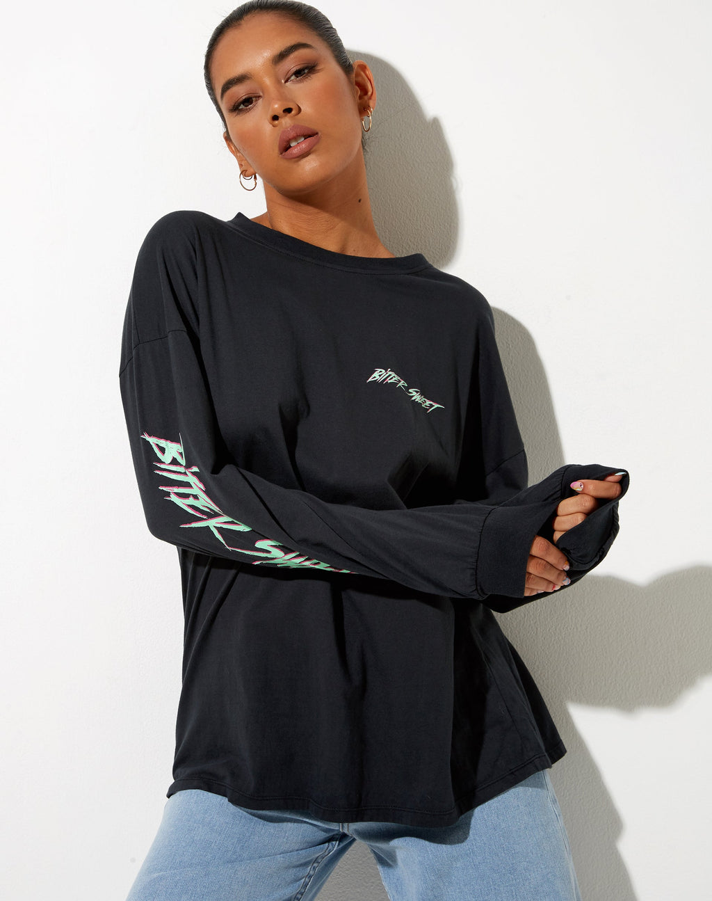 Soph Tee in Vintage Zwart Bittersweet