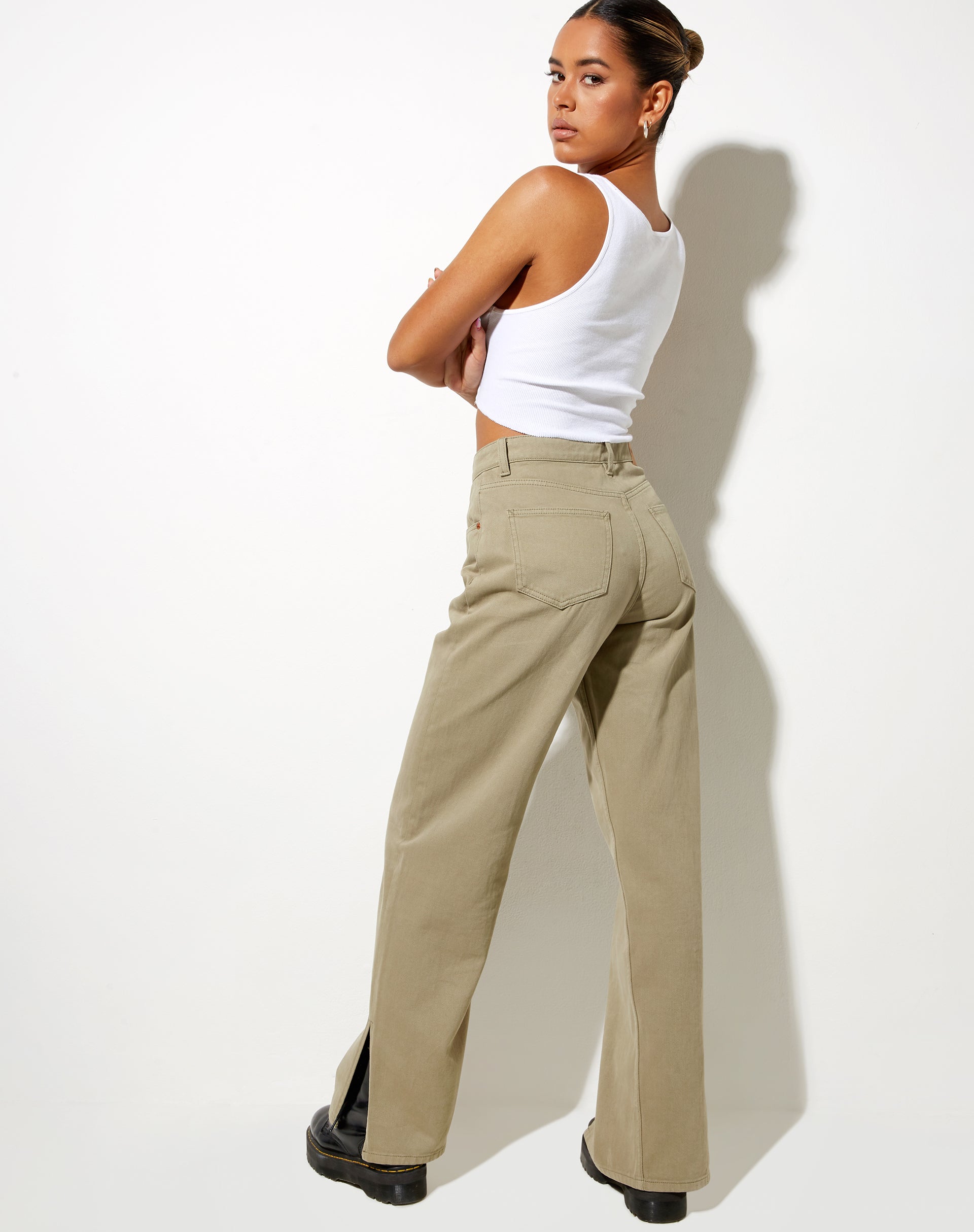 Afbeelding van Split Parallel Jeans in Londen Mist