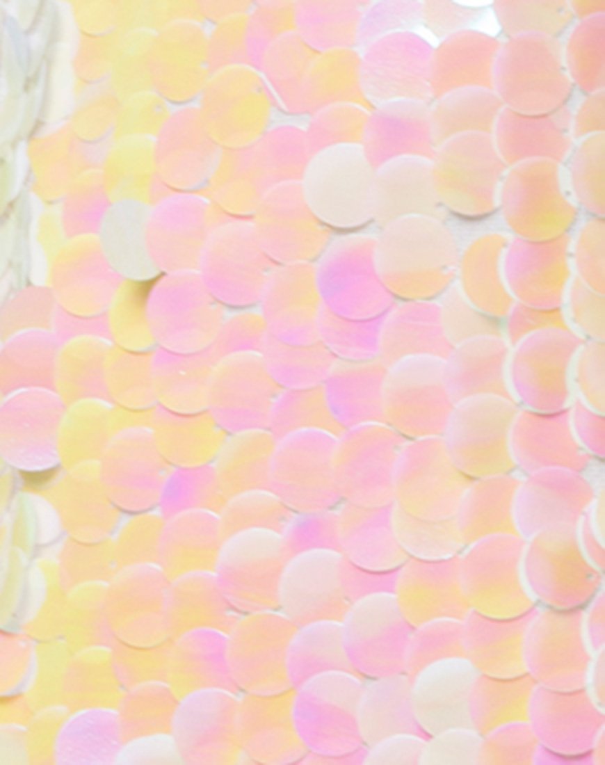 Afbeelding van Stargirl Playsuit in Fishcale Disc Sequin Oyster Shell