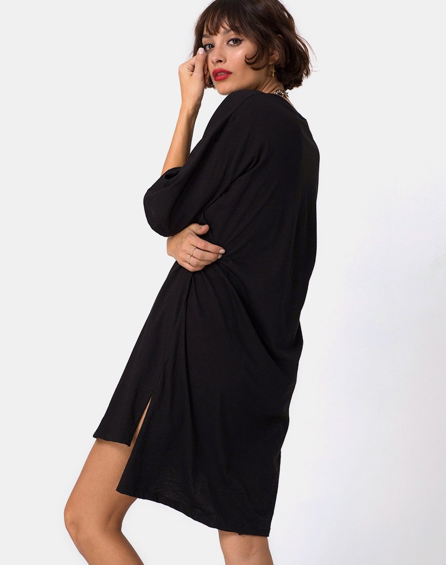 Step Hem 'Art Expression' oversized T-shirt jurk