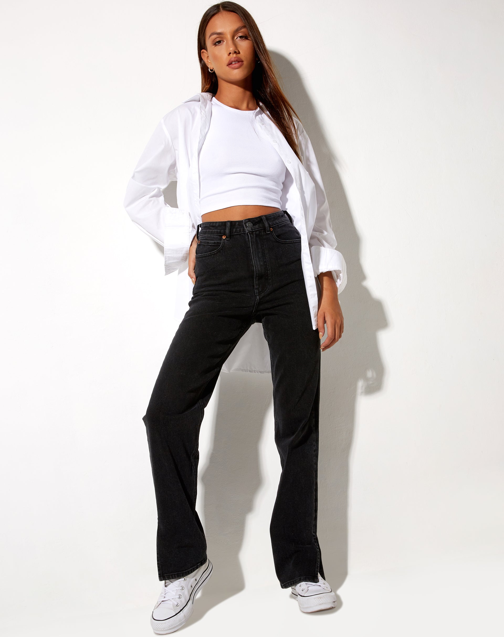 Afbeelding van Rechte Jeans in Black Wash