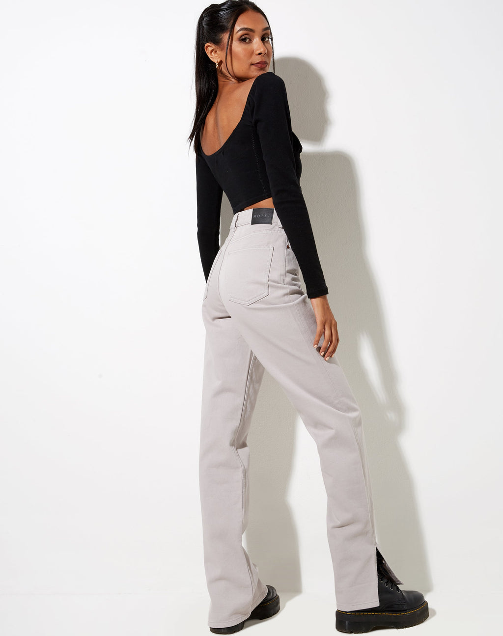 Rechte Jeans in Moonstruck