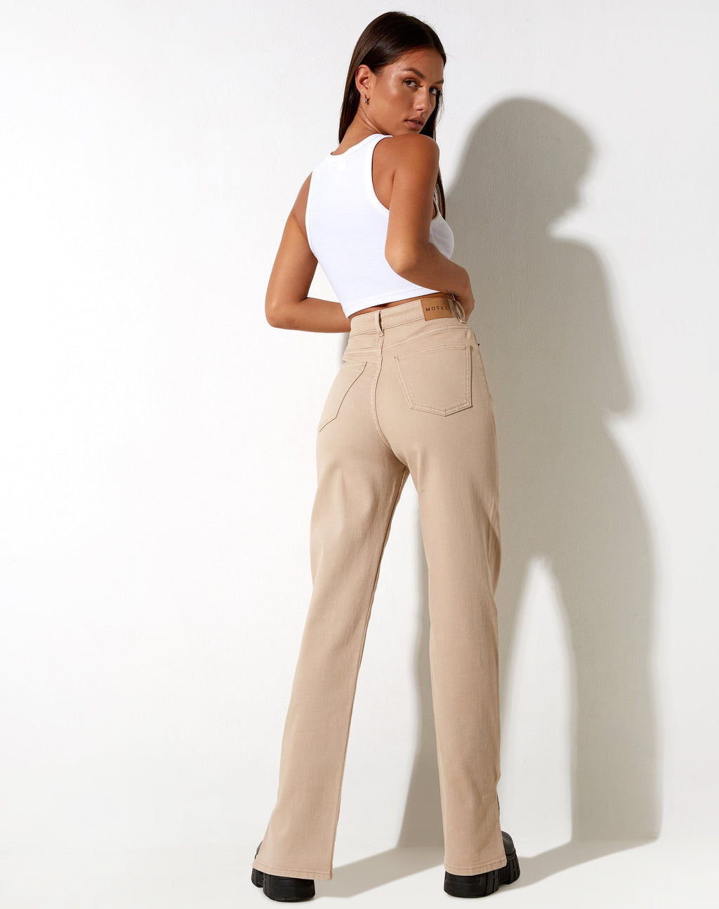 Rechte Jeans in Winter Sandwash