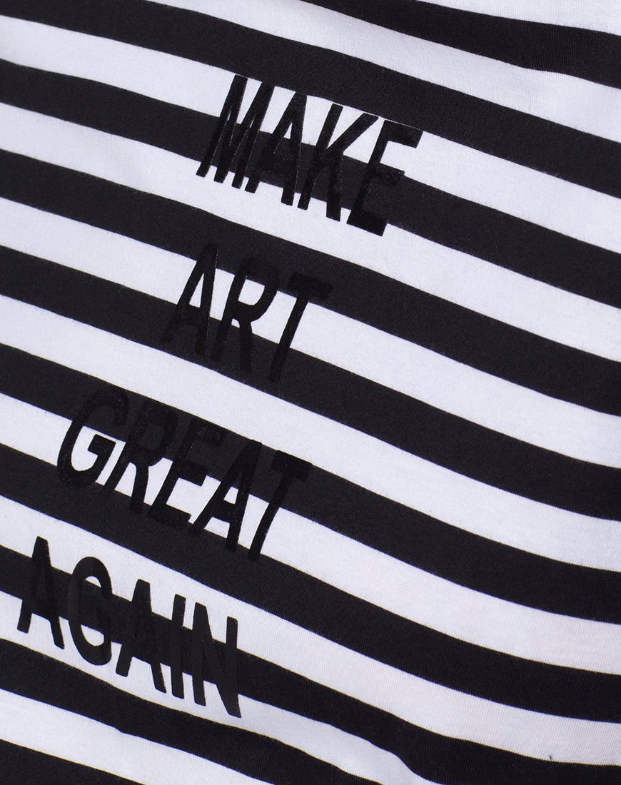 Afbeelding van Oversize Basic Tee in Make Art Great Again