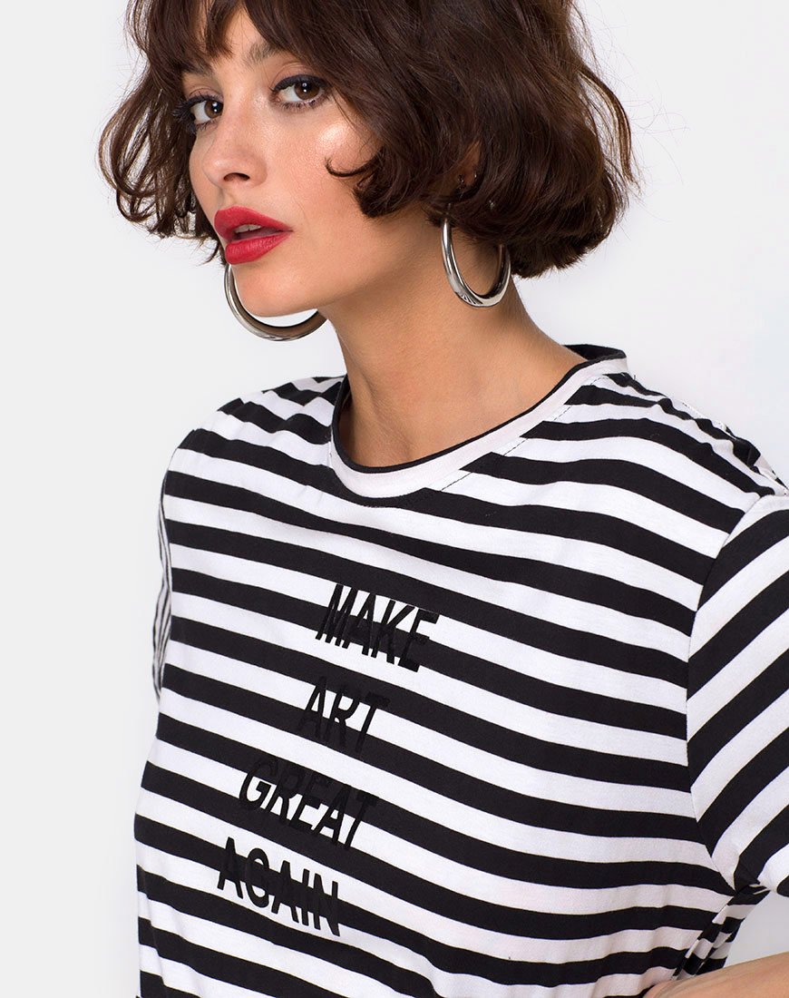 Afbeelding van Oversize Basic Tee in Make Art Great Again