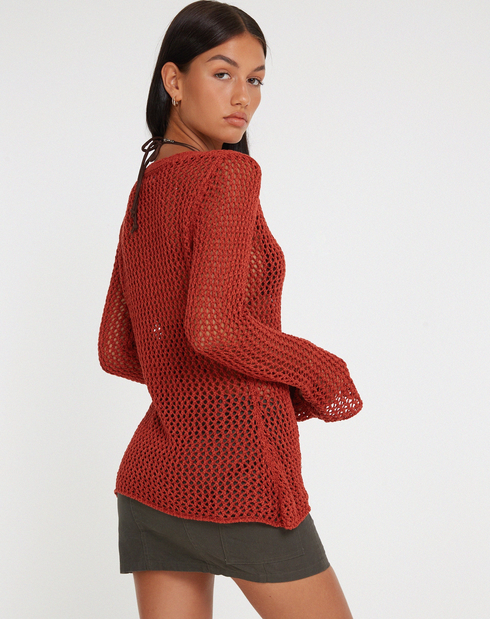 Afbeelding van Sukati Cardi in Burnt Orange