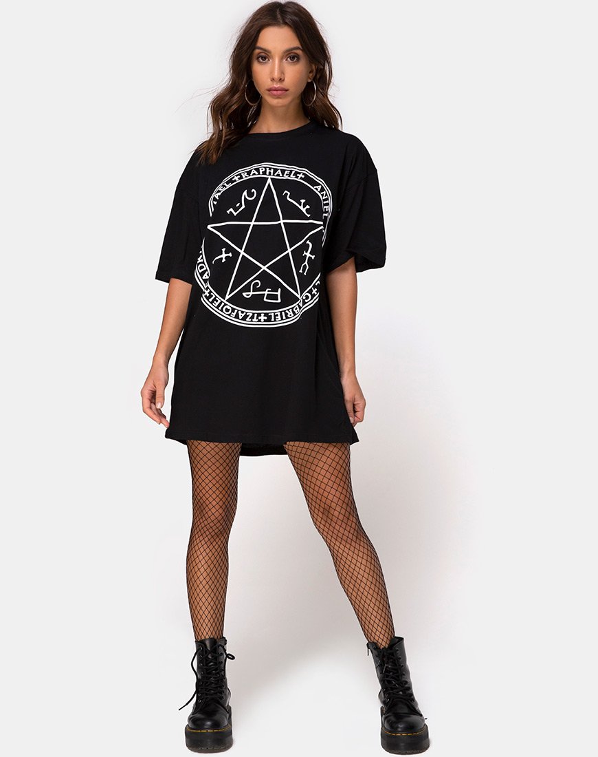 Afbeelding van Sunny Kiss Tee in Black Devil Trap