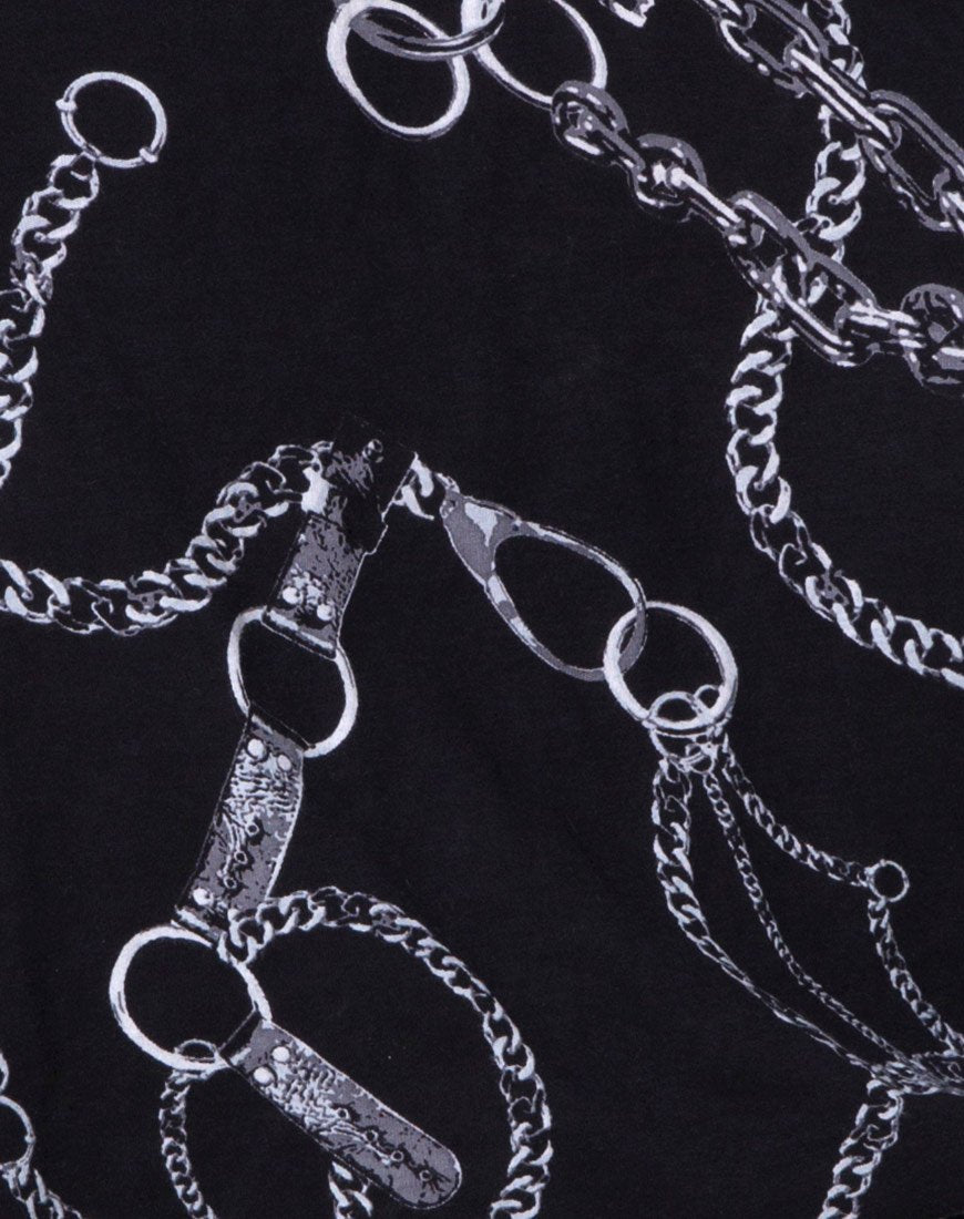 Afbeelding van Sunny Kiss Oversize T-shirt in Ketting