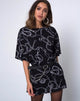 Afbeelding van Sunny Kiss Oversize T-shirt in Ketting